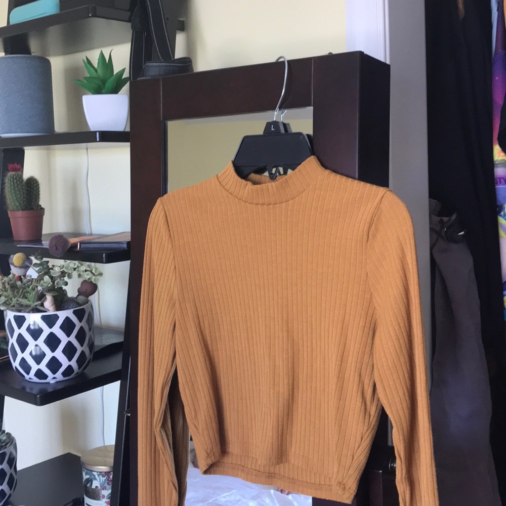 Orange crop top
